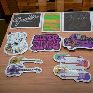 Guitar Sticker Decals Variety Pack 🎸Fender Groovy Musician DJ Novelty New Lot A